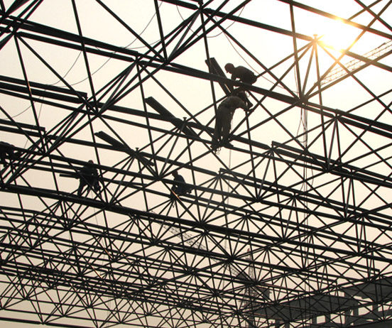 怒江厂房网架安装