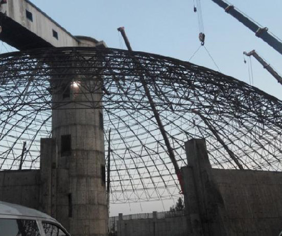 怒江网架分条或分块安装法